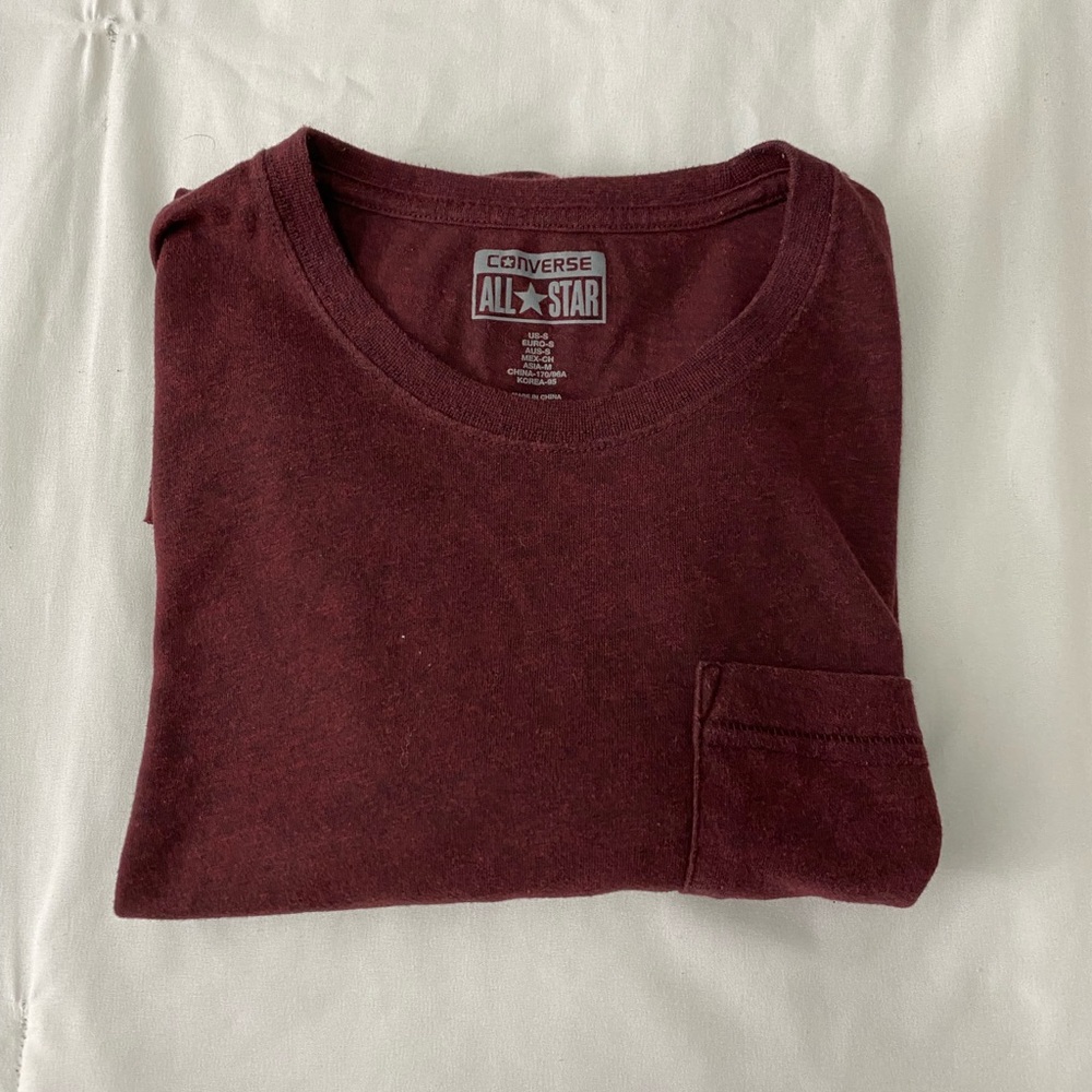 Converse Burgundy Mens Shirt